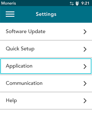 Getting to Security Settings on Moneris Desk/5000