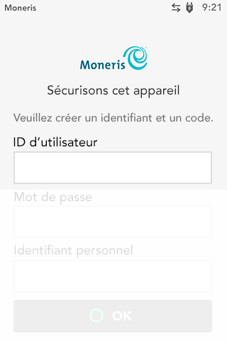 ID d’utilisateur du terminal Desk/5000 de Moneris