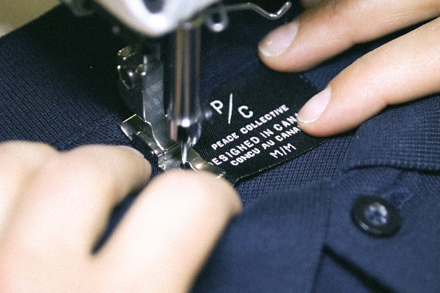 Peace Collective Tag on shirt