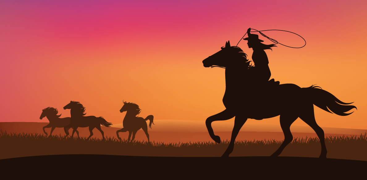 Cowboy on horse