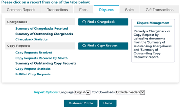 Chargeback process