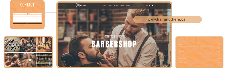 5 Colourful Website Templates for Hair Salons and Barbershops