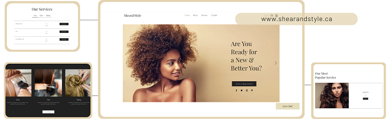 5 Colourful Website Templates for Hair Salons and Barbershops