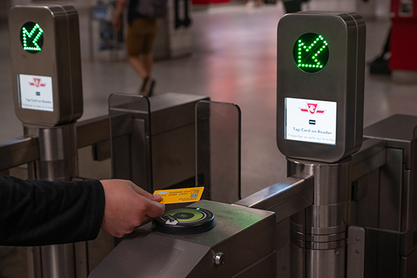 Riders in Toronto Can Now Tap Their Credit and Debit Cards to pay on the TTC