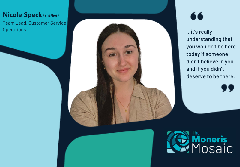 The Moneris Mosaic features Nicole Speck