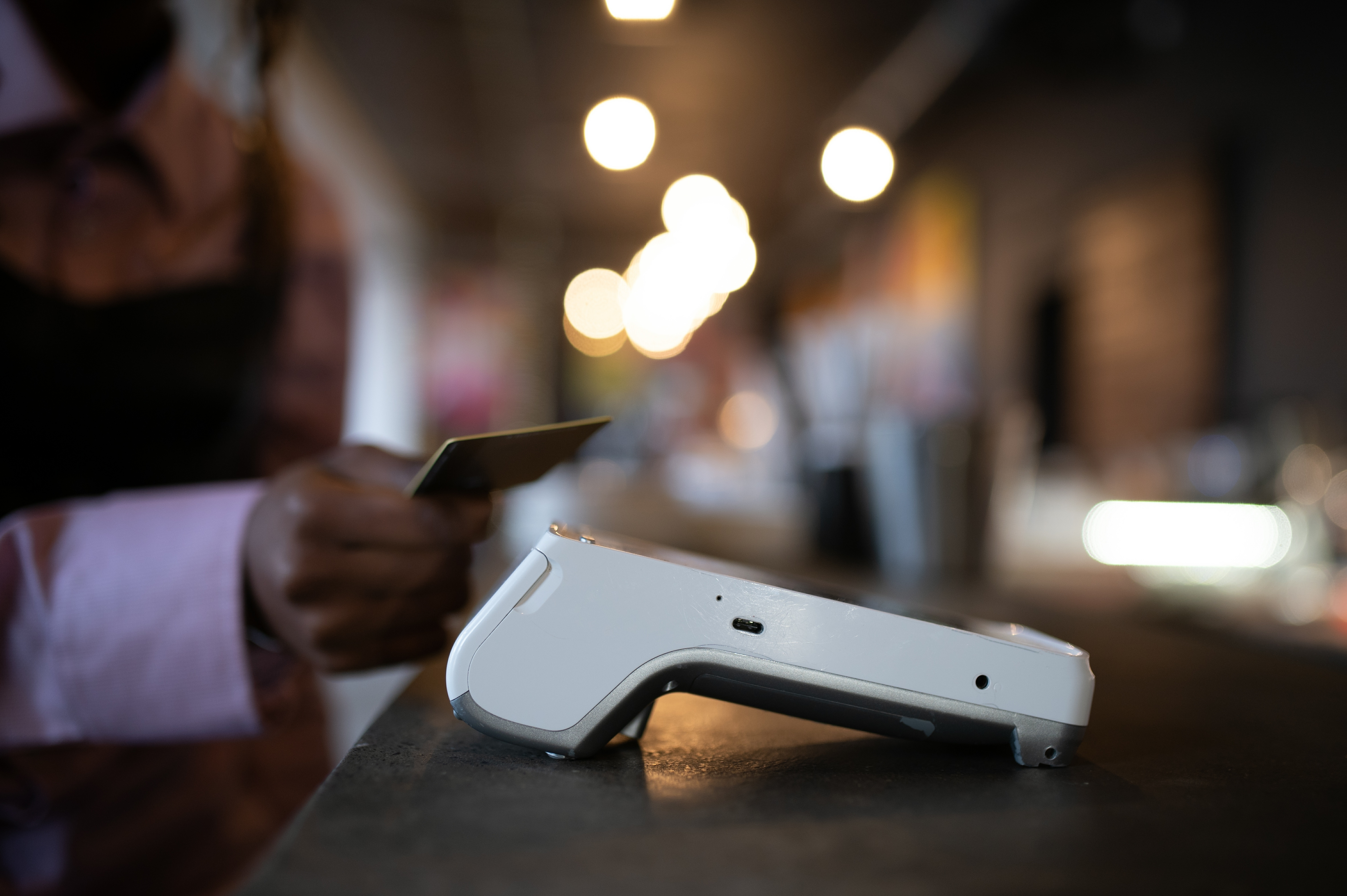 tapping card on terminal