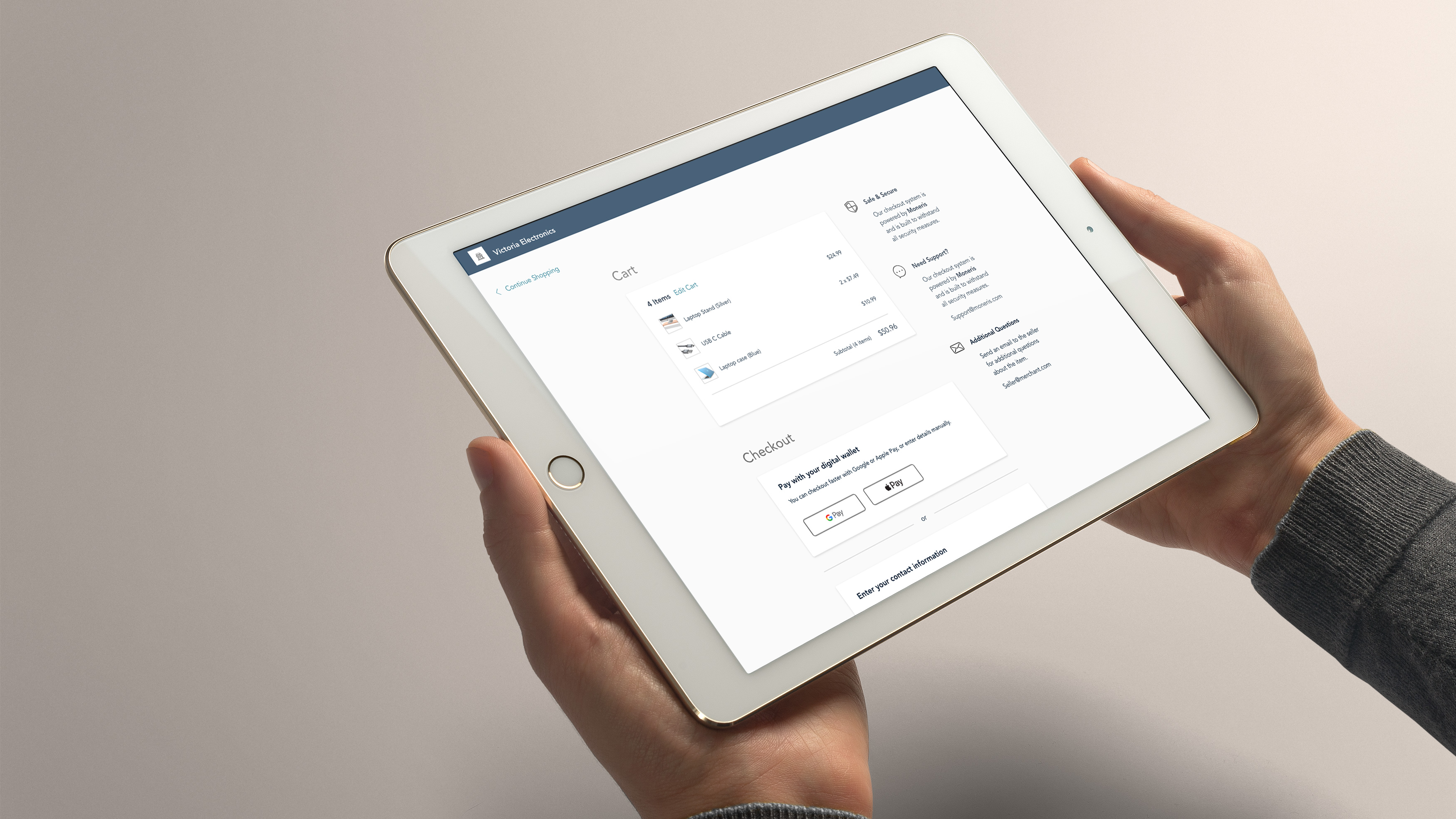 Ipad in hand