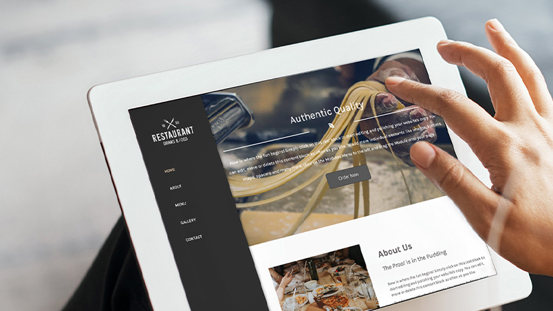 On laptop increasing restaurant sales