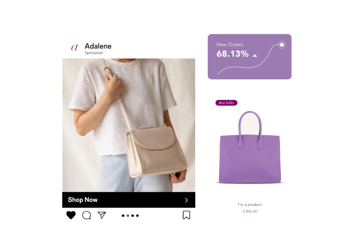 Moneris Online example of website creation showing on products on ecommerce site