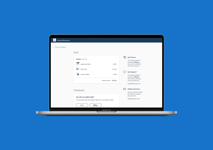Already have a website? Add Moneris Checkout to accept payments today