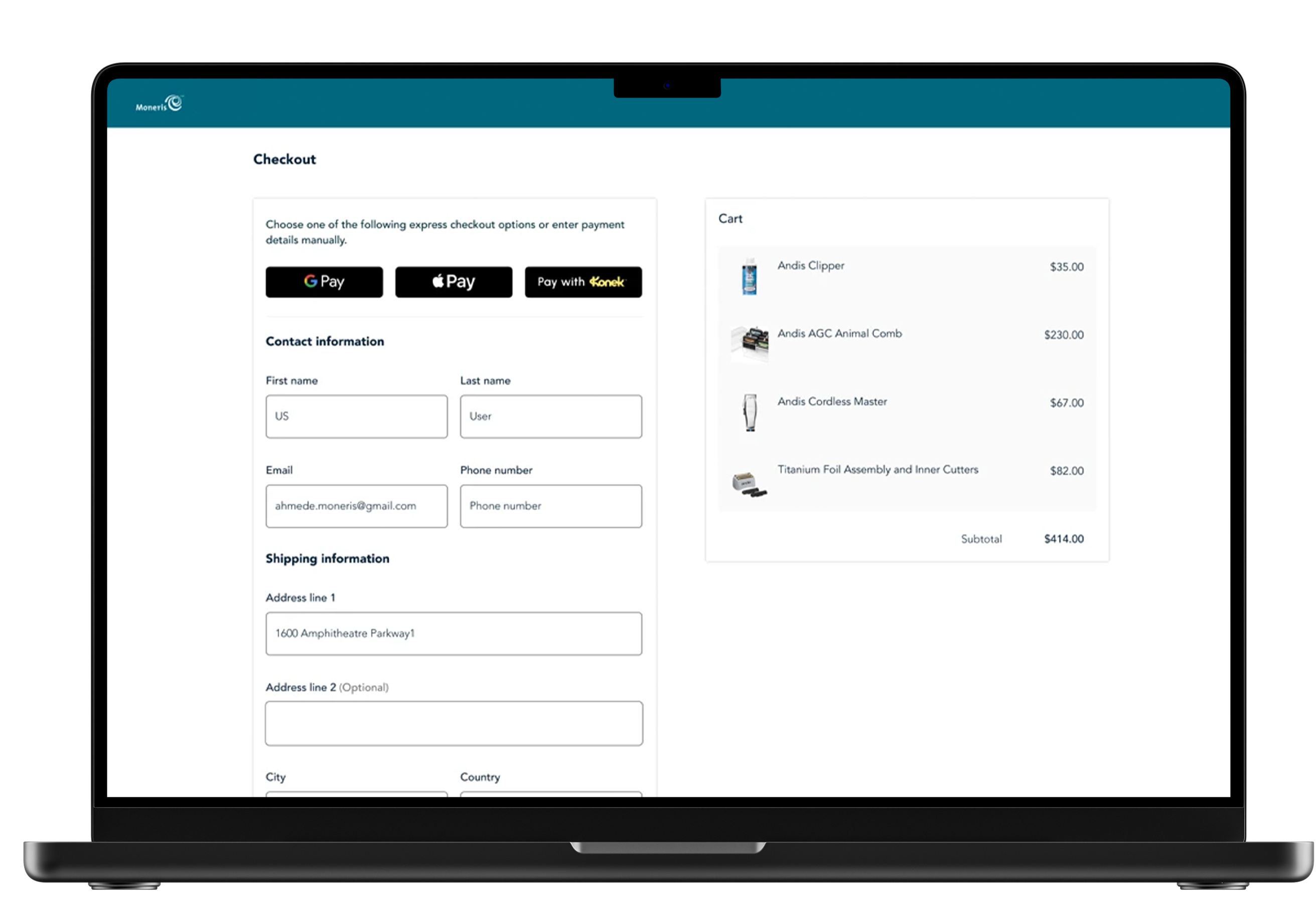 Moneris Checkout - Point of Sale System 2 EN
