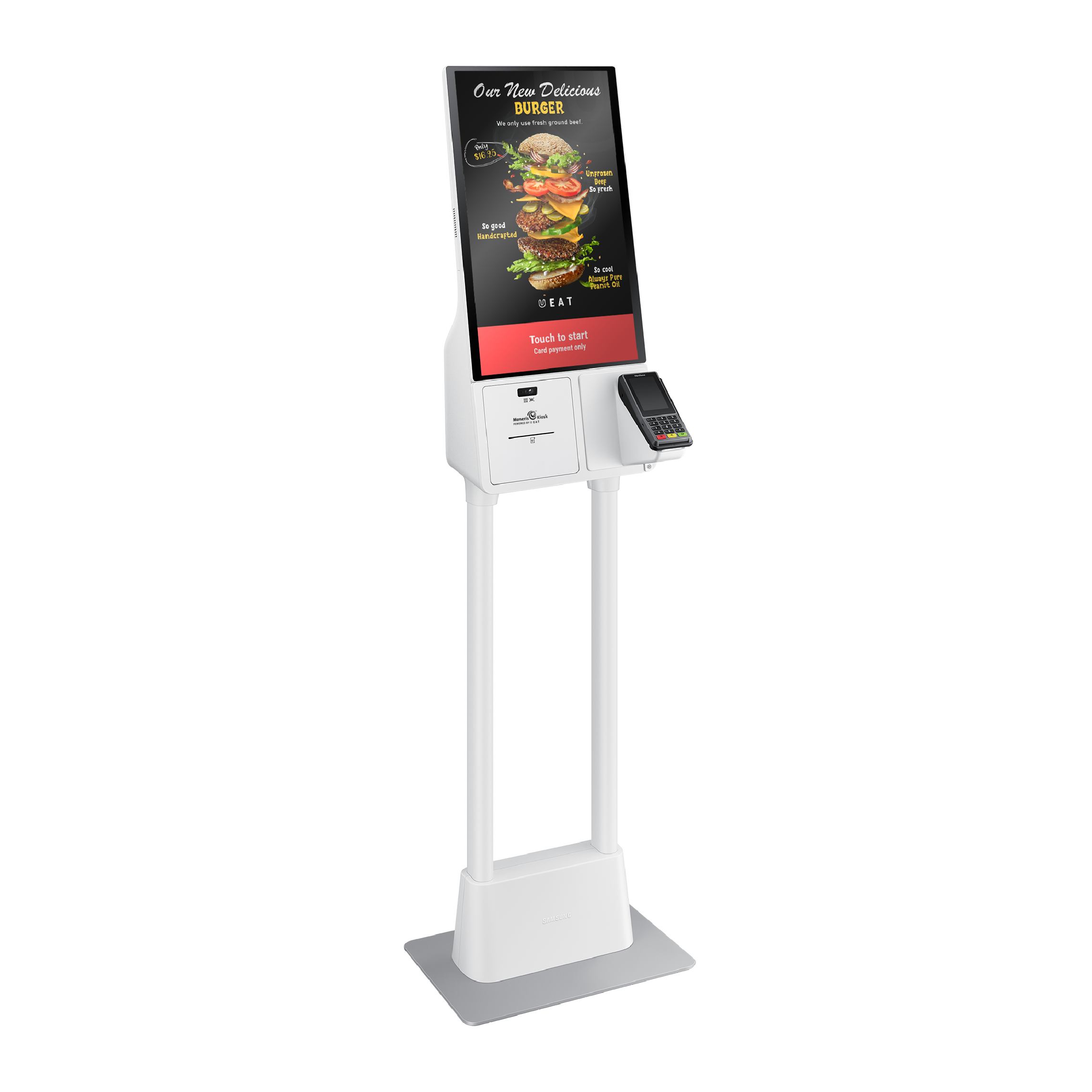 Moneris Kiosk Powered by UEAT Samsung Self-Checkout Kiosk - Floor Standing Installation Type