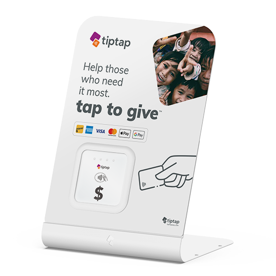 Tiptap not-for-profit payment processing kiosk