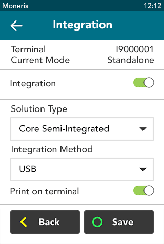 Integration method is USB
