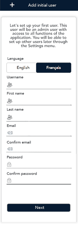 Add initial user