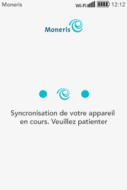 Sychronisation de votre appareil en cours. Veuillez patienter.