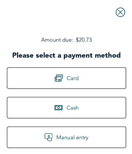 choose a method of payment