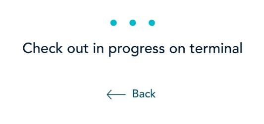 checkout in progress