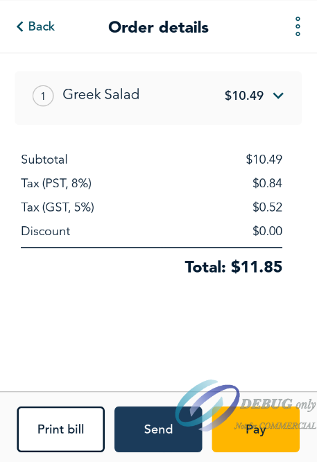 Order details