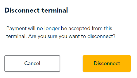 Disconnect confirmation