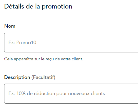 Nom de la promotion