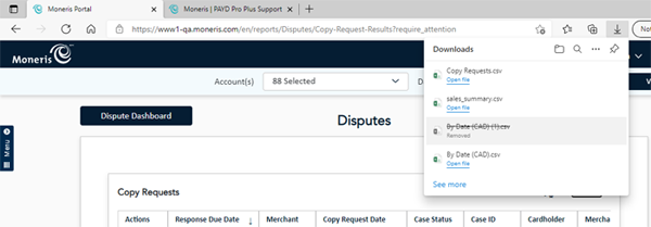 Export reports