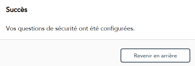 Message de succes