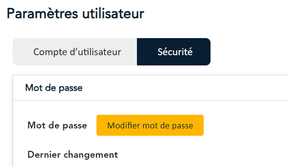 security tab